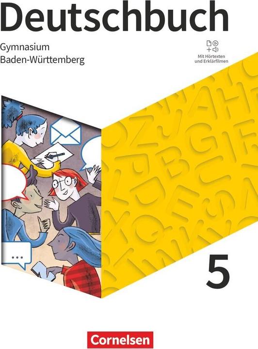 Produktbild Deutschbuch Gymnasium, Baden-Württemberg - Ausgabe 2025, 5. Schuljahr, Schulbuch, Mit Hörtexten und (Deutsch, Eichenberg, Heiko/Germann, Christine/Eichenberg, Michaelua, 2025)