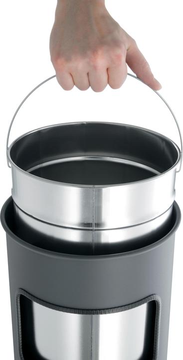 Produktbild Durable Papierkorb Metall mit Ascher rund (17 l)