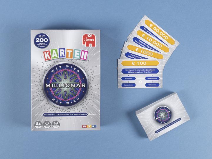 Actual product image Jumbo Who Wants To Be A Millionaire Card Game (German)