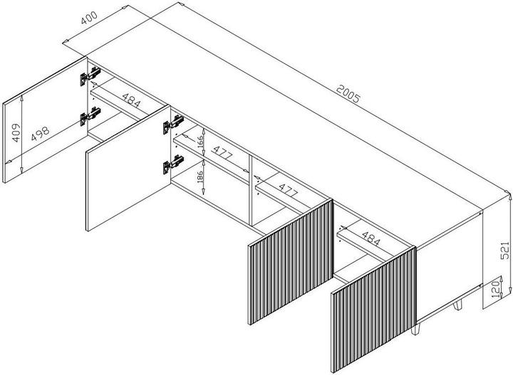 Actual product image Cama Pafos (200 x 42 x 52 cm)