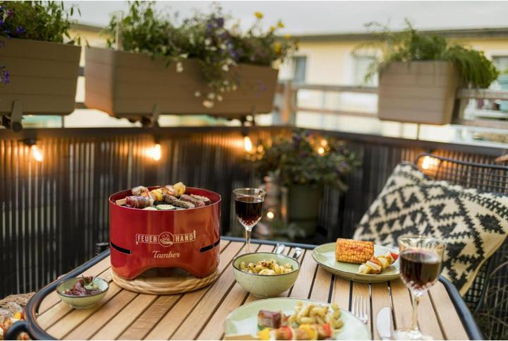Actual product image Feuerhand Table Grill Tamber, Ruby Red (20 cm)