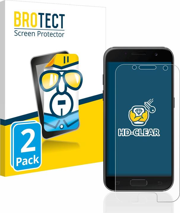Actual product image BROTECT Screen Protector Clear (2 Piece, Samsung Galaxy A3 (2017))