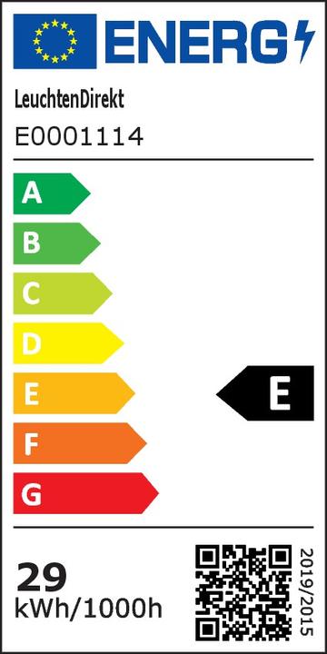 Label énergétique Leuchten Direkt Plafonnier en acier1xLEDBoardLuminaire d'intérieurIP20 (2200 lm)