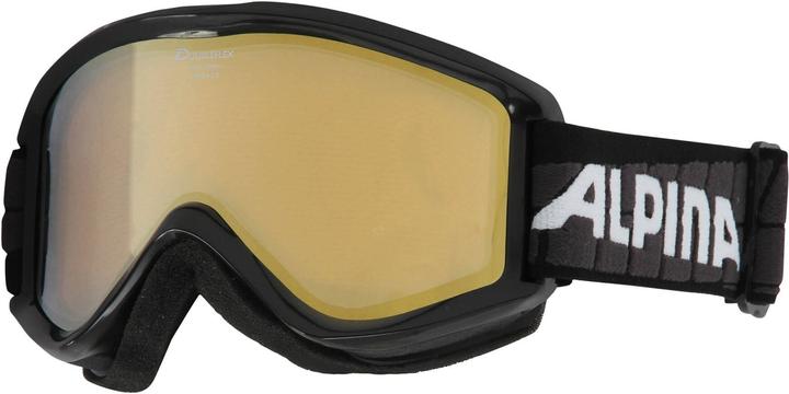 Actual product image ALPINA SPORTS Smash 2.0 Multi Mirror ski goggles (colour: 831 black, lens: MULTIMIROR, gold)