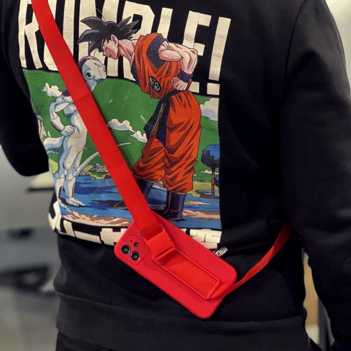 Image du produit Hurtel Rope case gel case avec une chaîne lanyard bag lanyard iPhone 13 Pro bleu clair (Apple iPhone 13 Pro)