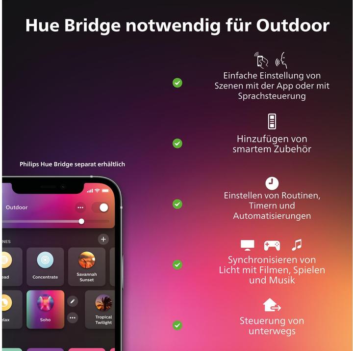 Immagine prodotto Philips Hue La tinta attira la base (600 lm)