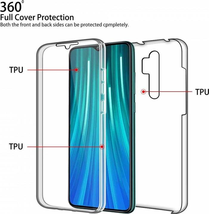 Actual product image Screenguard 360° Screen & Body Protector Xiaomi Redmi Note 8 Pro Cover with Film (Xiaomi Redmi Note 8 Pro)