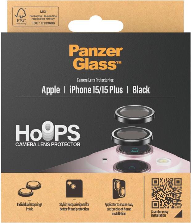 Immagine prodotto PanzerGlass Protezione lente fotocamera Hoops (1 Pezzo/i, Apple iPhone 15)
