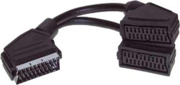 Actual product image Shiverpeaks S/CONN maximum connectivity adapter video/audio scart distributor, scart plug to 2 scart couplers (0.20 m)