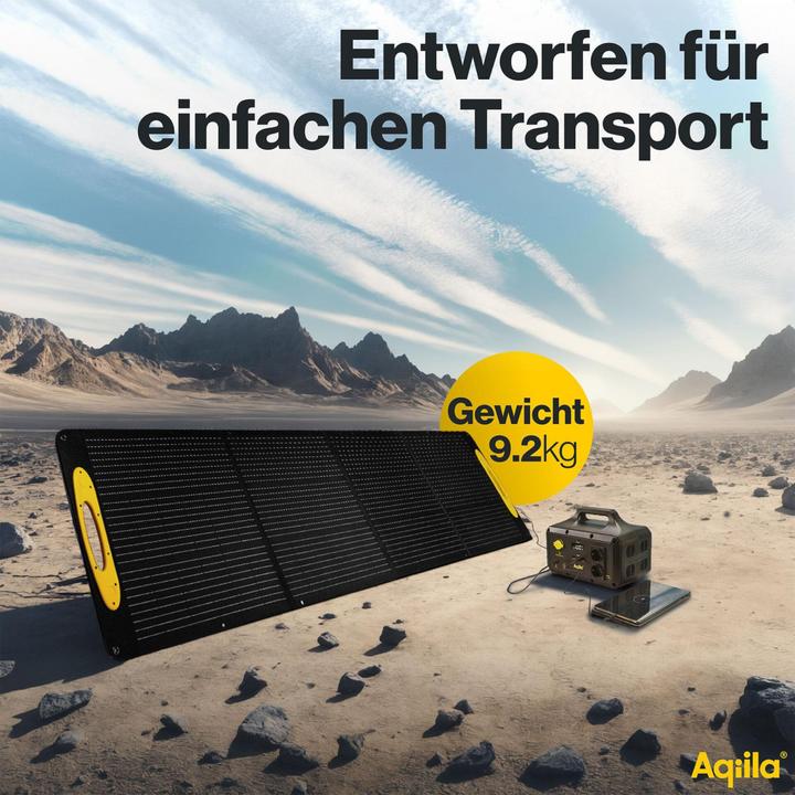 Actual product image Aqiila Sunbird P56 - Foldable solar panel (56 W, 1.34 kg)