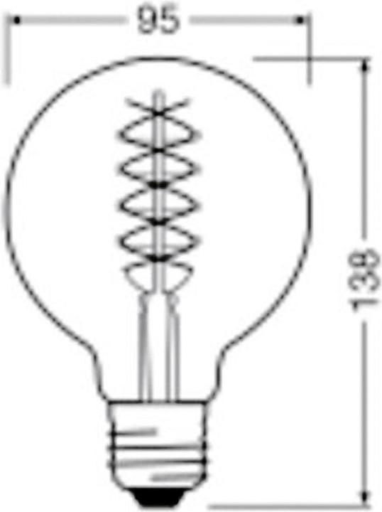 Immagine prodotto Osram Vintage 1906 LED DIM 30 7,8 W/1800 K E27 (E27, 7.80 W, 360 lm, 1 x, G)