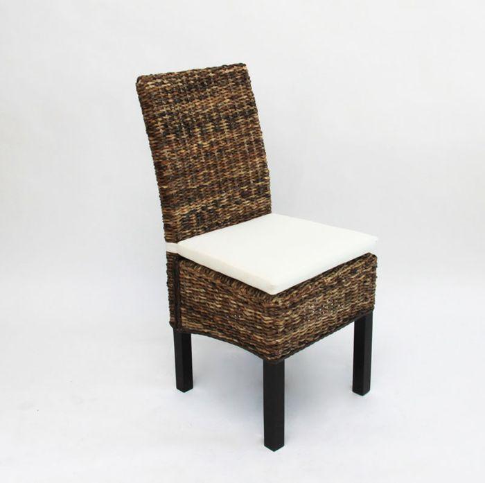 Image du produit Mendler 6x chaise en osier BALI banane tressée foncée