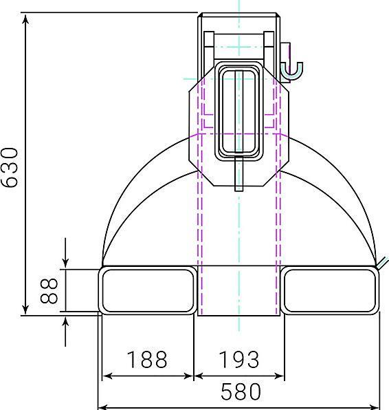 Produktbild RR Kranarm Typ RKT8 Traglast 5000kg RAL3000