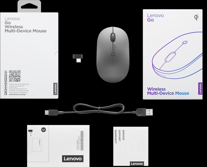 Actual product image Lenovo Go Wireless Multi-Device Mouse (Wireless)