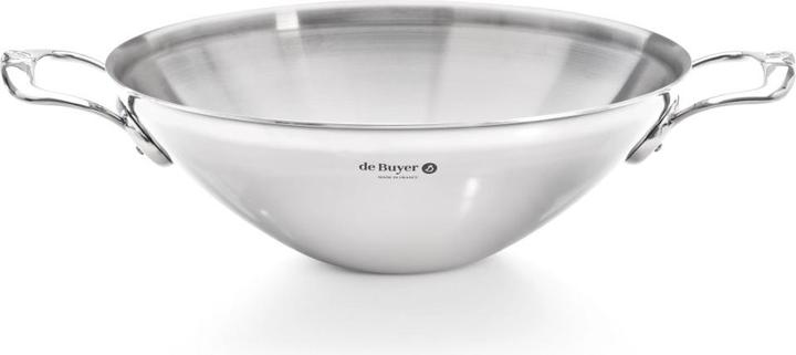 Productafbeelding de Buyer Affinity wok met 2 handgrepen, inductie (32 cm, Wokpan, Roestvrij staal)