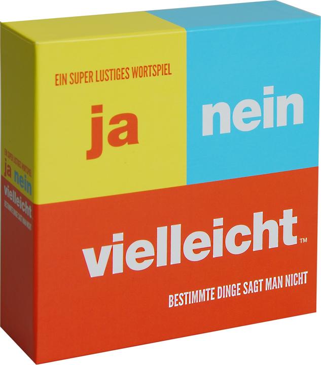 Actual product image Yes No Maybe (German)