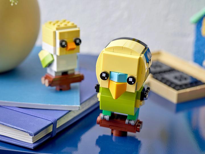 Actual product image LEGO BrickHeadz Budgie 40443 (40443, LEGO Brickheadz, LEGO Rare Sets)