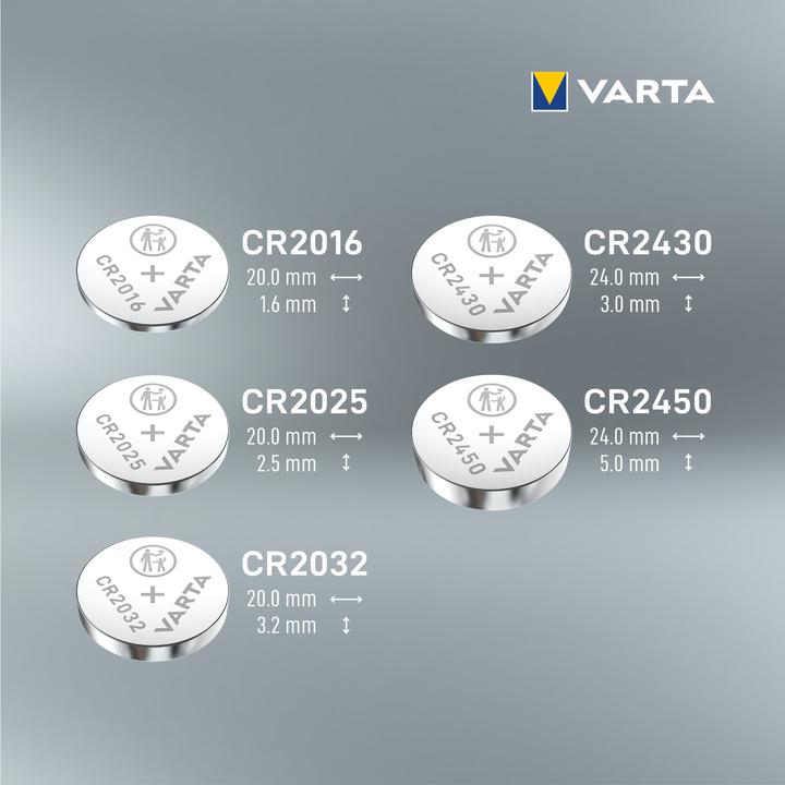 Actual product image Varta Battery Button cell CR2450 3V 570mAh Lithium 4pcs. (4 pcs., CR2450, 570 mAh)