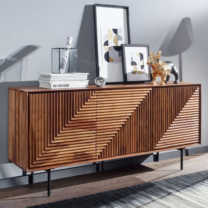 Produktbild FineBuy Sideboard Sheesham Braun