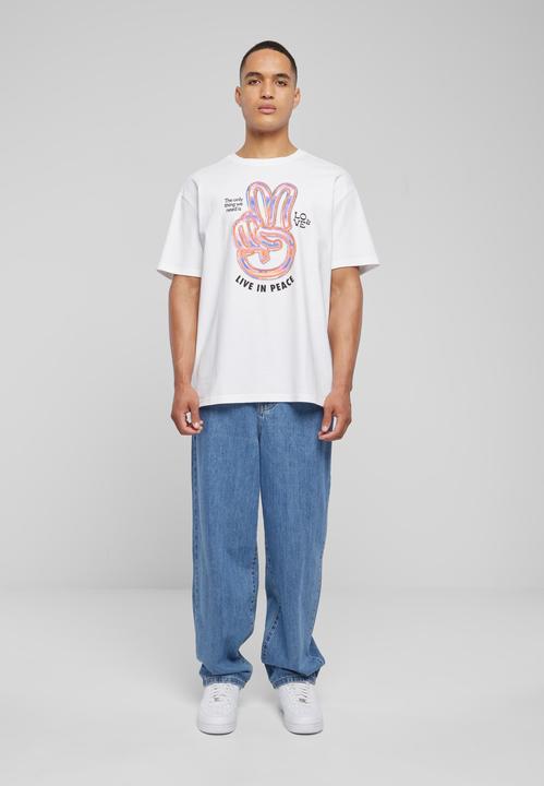 Actual product image Urban Classics Live in Peace Oversize Tee - 18459 (5XL)