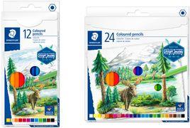 Actual product image Staedtler Coloured pencil (Orange, Bordeaux red, Yellow, Peach, Blue, Light blue, Red, 12 x)