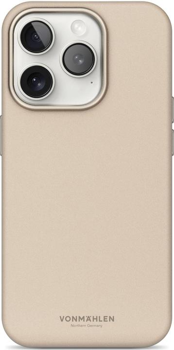 Produktbild Vonmählen Kunstleder-Case für iPhone 16 Pro Max beige (Apple iPhone 16 Pro Max)