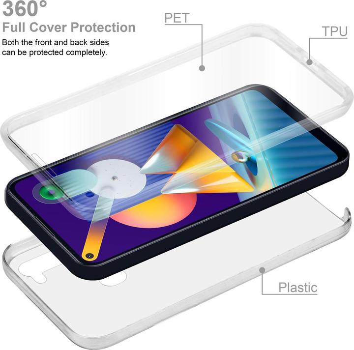 Actual product image Cadorabo TPU 360 Degree Case Cover (Samsung Galaxy M11, Samsung Galaxy A11)