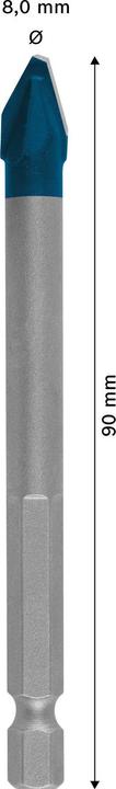 Actual product image Bosch Professional Zubehör EXPERT HEX-9 HardCeramic drill bit, 8 x 90 mm (8 millimetres)