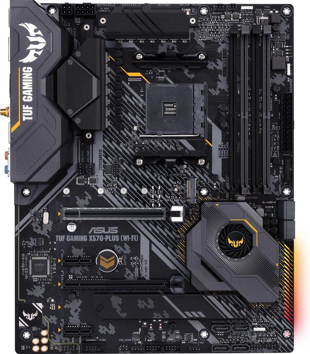 Actual product image ASUS TUF Gaming X570-Plus (WI-FI) (AM4, AMD X570, ATX)