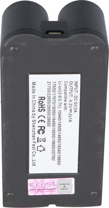 Actual product image Efest SLIM K2 2-bay Li-Ion battery charger (1 pcs., Battery + charger)