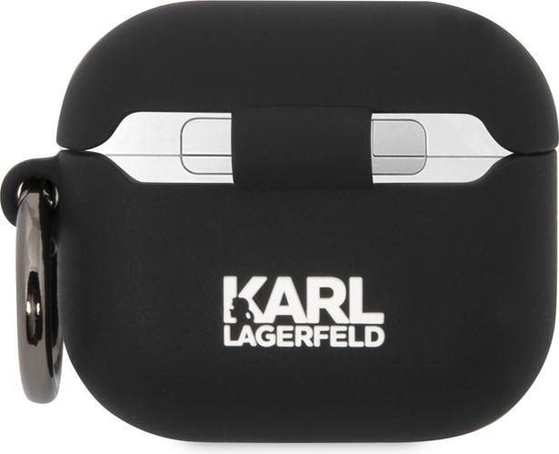 Actual product image Karl Lagerfeld 3D Logo NFT Karl and Choupette Silicone Case for AirPods 3 Black (Headphone sleeve)