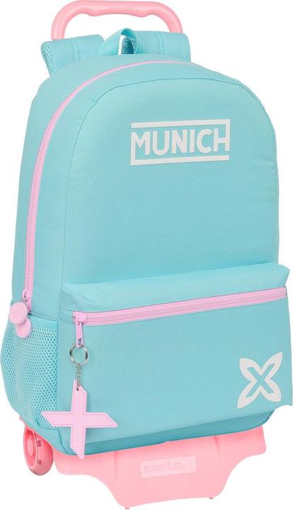 Produktbild MunichSport Schulrucksack mit Rädern Munich Heaven Celeste 30 x 46 x 14 cm