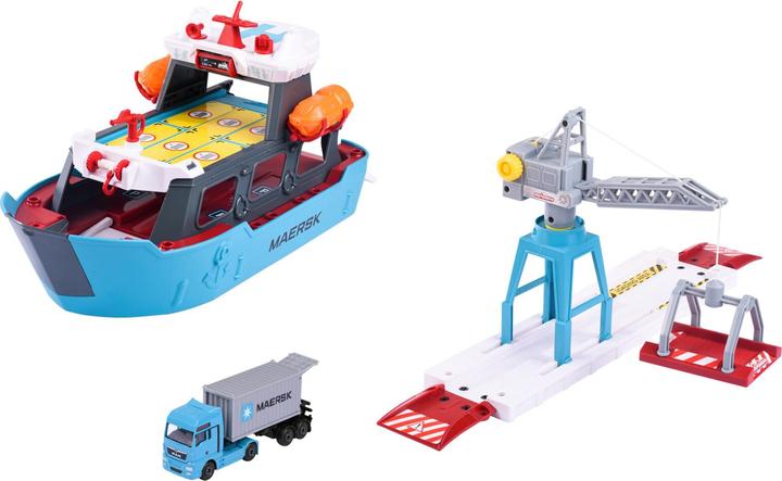 Actual product image Majorette Creatix Logistic Freight Ship+1 vehicle