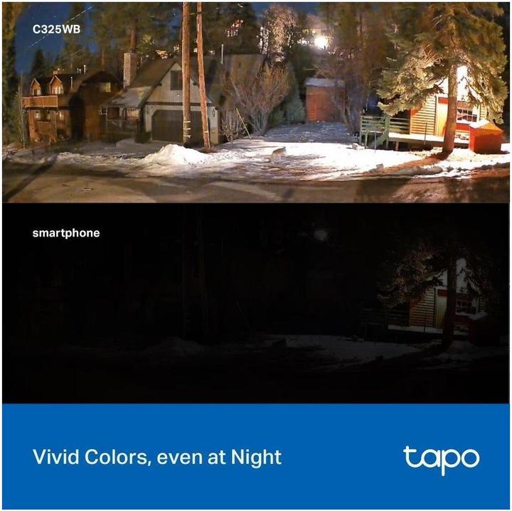 Actual product image TP-Link Tapo C325WB 4MP QHD Outdoor Camera ColourPro MicroSD (2688 x 1520 pixels)