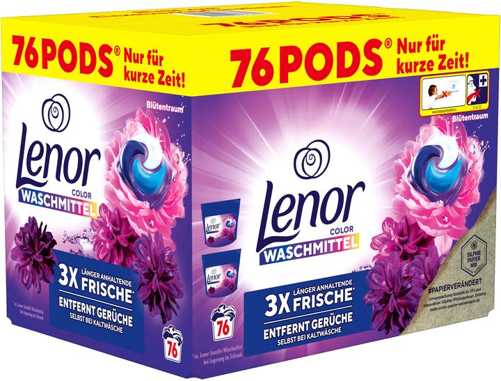 Actual product image Lenor Blütentraum (76 Washing cycles, Pods)