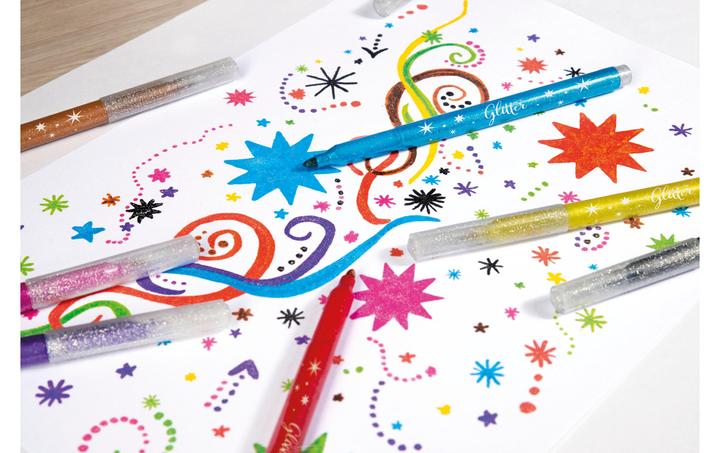 Actual product image EberhardFaber Fibre pen Glitter (Multicoloured, 24 x)