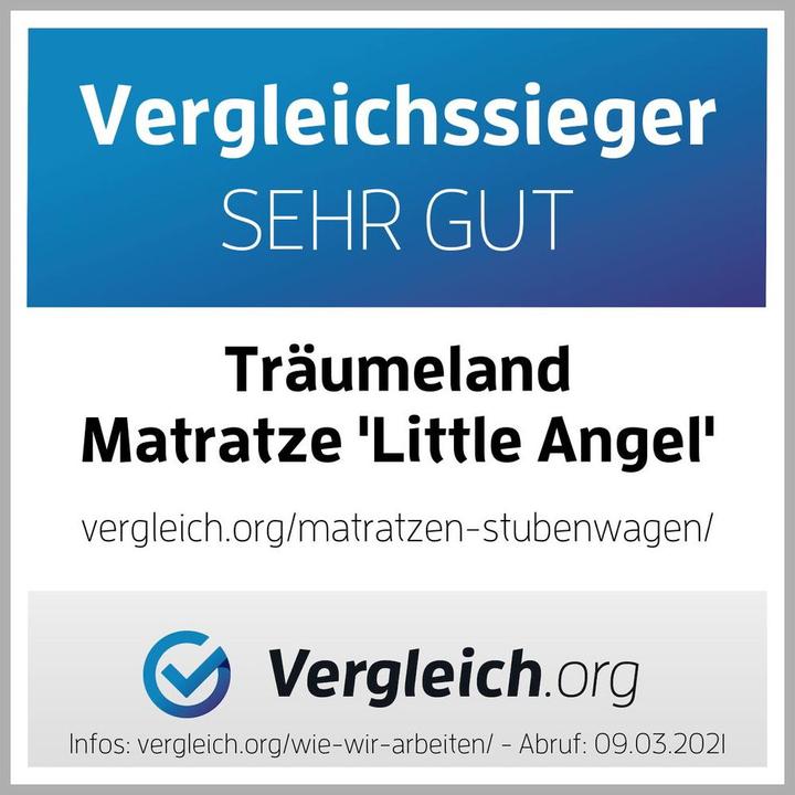Energy Label Träumeland Little Angel side bed mattress (50 x 88 cm)