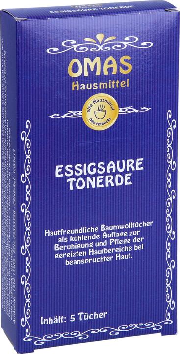 Image du produit Coolike Compresses d'argile acétique en coton, 5 lingettes (Lotion pour le corps)