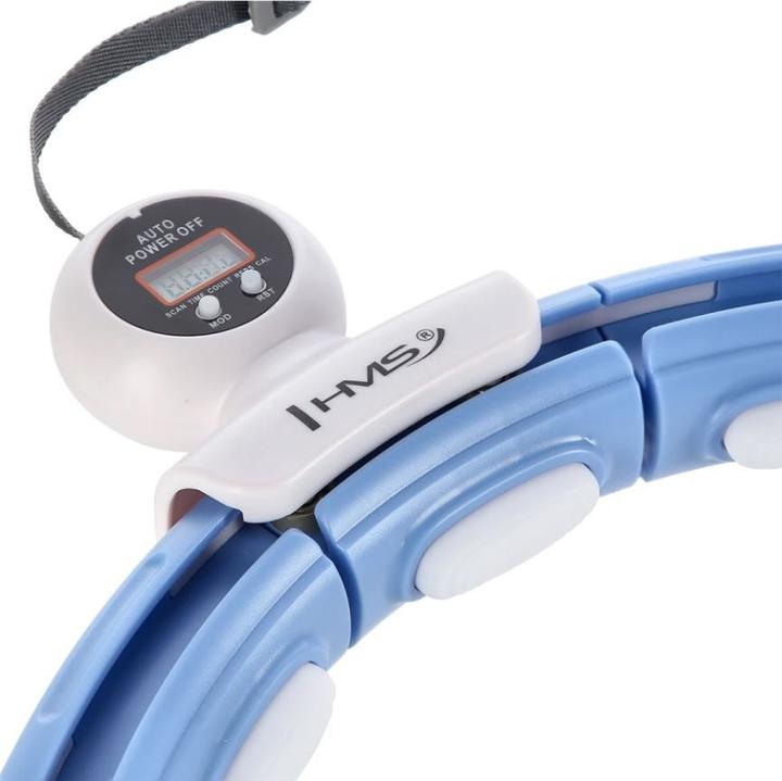 Actual product image HMS Hula Hop HHM15 with magnet and weight blue + counter (44 cm)
