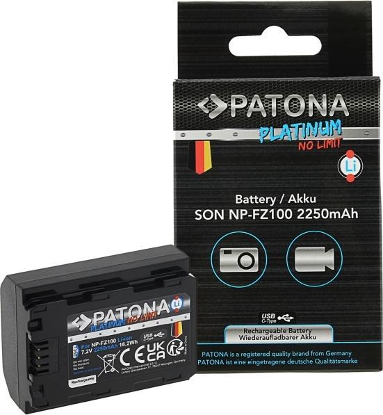 Actual product image Patona Sony NP-FZ100 Premium battery (Rechargeable battery)