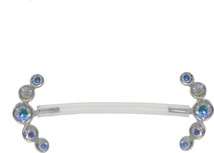 Actual product image Bijouteria Nipple piercing (Bioplastic, Silver 925, Crystal)