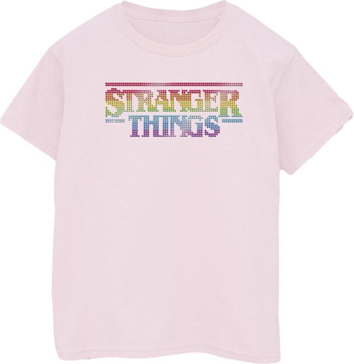 Produktbild Netflix Stranger Things Rainbow Dot Logo TShirt (XL)