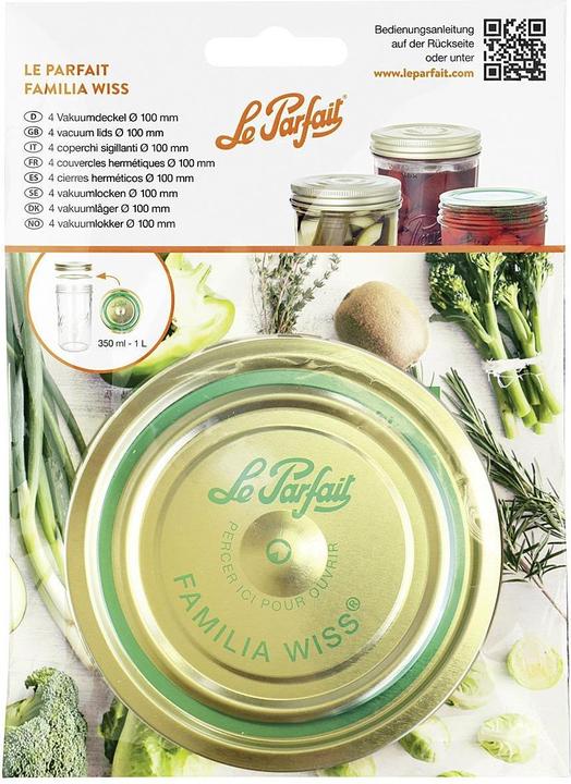 Actual product image Le Parfait Familia Wiss Vacuum lid 'Familia Wiss (4 pcs.)