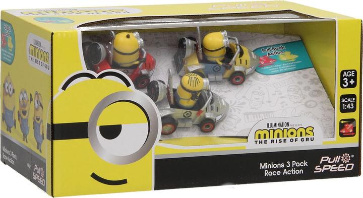Carrera Minions ziehen Autos zurück