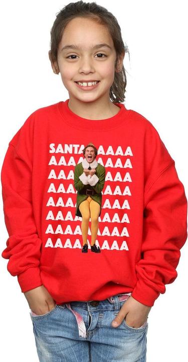 Immagine prodotto Elf Buddy Santa Scream Felpa Ragazze (140, 146)