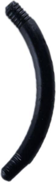 Star Piercing Micro Bananen-Stab schwarz (Acryl, ohne Messing)