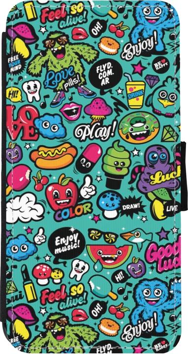 Actual product image PhoneLook Coque Wallet noir Cartoons old school (Apple iPhone 11)