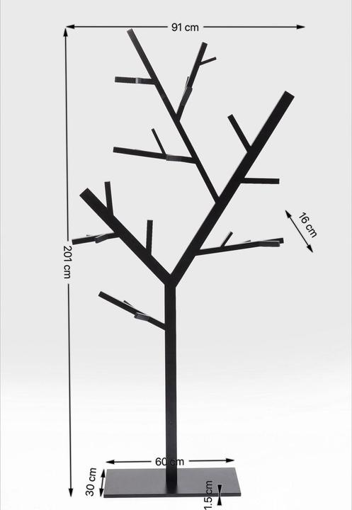 Produktbild Kare Design Garderobenständer Technical Tree Schwarz