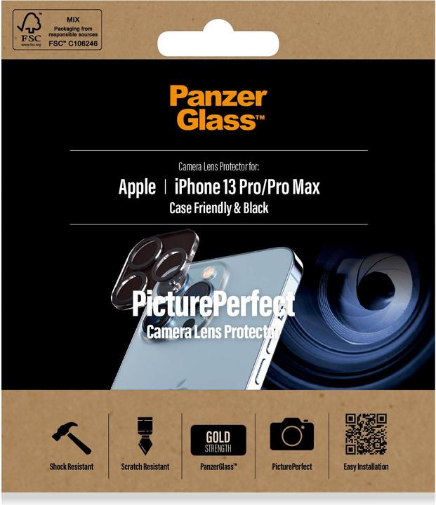 Actual product image PanzerGlass Camera Protector (1 Piece, Apple iPhone 13 Pro Max, Apple iPhone 13 Pro)