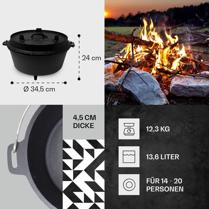 Actual product image ToCis Big BBQ Dutch Oven Set - Guernsey